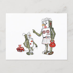 Mam is een robot briefkaart