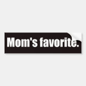 Mam is favoriet bumpersticker (Voorkant)