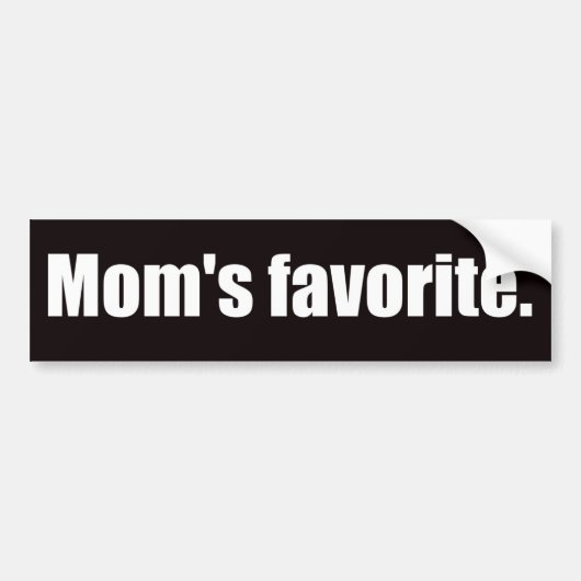 Mam is favoriet bumpersticker (Voorkant)