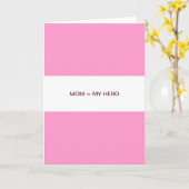 Mam is gelijk aan mijn held kaart (Gele Bloem)