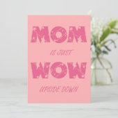 Mam is gewoon Wow Feestdagenkaart (Staand voorkant)