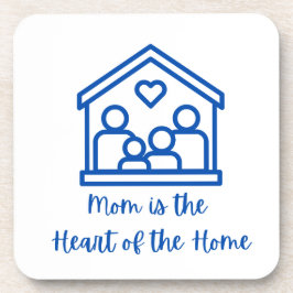 Mam is het hart van het huis op een bier onderzetter