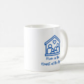 Mam is het hart van het huis op een koffiemok (Voorkant rechts)
