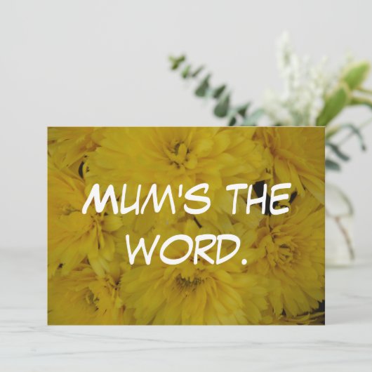 Mam is het woord. kaart (Staand voorkant)