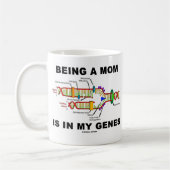 Mam is in mijn genen (DNA-replicatie) Koffiemok (Links)