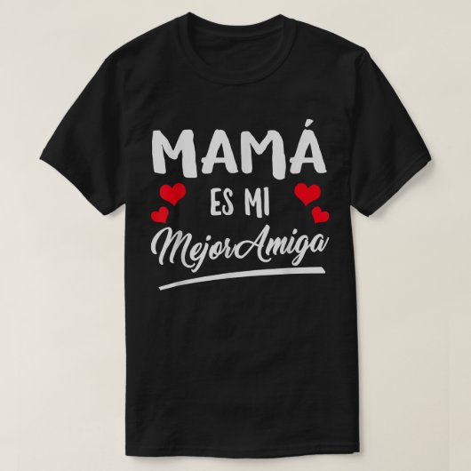 Mam is mijn beste vriend Funny Bff Mami moeder T-shirt (Design voorkant)