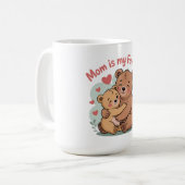 Mam is mijn favoriet koffiemok (Voorkant links)