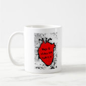 Mam is waar het anatomische hart is koffiemok (Links)
