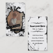 Mam is waar het hart is contactkaartje (Voorkant / Achterkant)