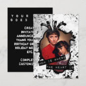 Mam is waar het hart is kaart (Voorkant / Achterkant)