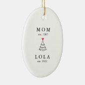 mam | Jaar Oost Lola | Kerstmis Keramisch Ornament (Rechts)