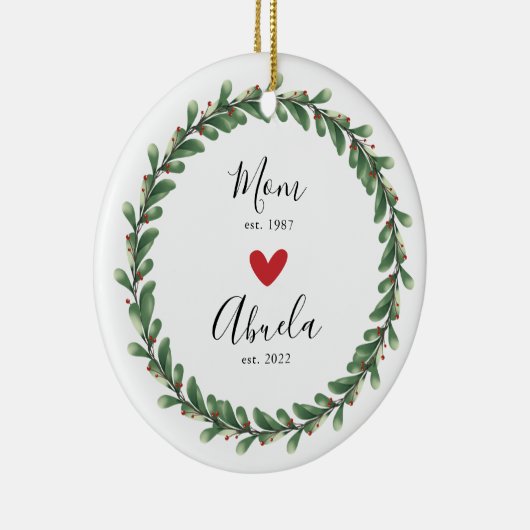 mam | Jaar Oost van Abuela | Keramisch siermiddel Keramisch Ornament (Rechts)