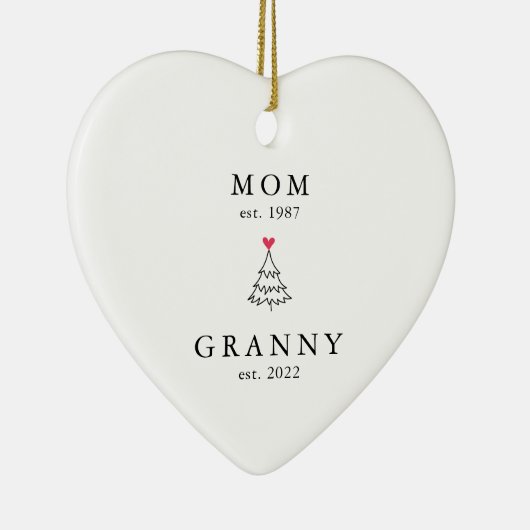 mam | Jaar van het jaar Oost. Kerstakeramische ver Keramisch Ornament (Rechts)