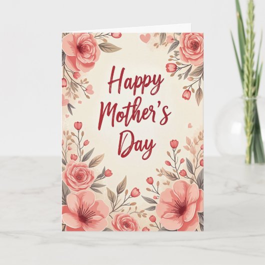 Mam, je bedoelt de wereld Moederdag Kaart (Voorkant)