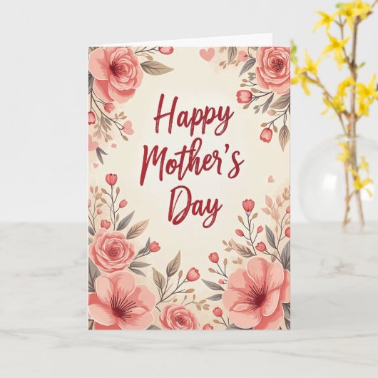 Mam, je bedoelt de wereld Moederdag Kaart (Gele Bloem)