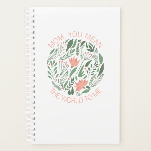 Mam je bedoelt de wereld voor mij Moederdag Planne Planner (Voorkant)