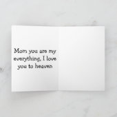 Mam, je bent alles voor me kaart (Binnen)