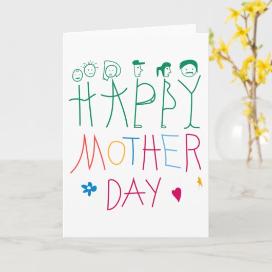 Mam, je bent alles voor me kaart (Gele Bloem)