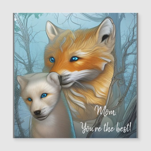 Mam Je bent de beste - Fox en baby (Voorkant)