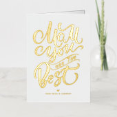 Mam Je bent de beste | Happy Moederdag Folie Feestdagenkaart (Voorkant)