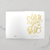 Mam Je bent de beste | Happy Moederdag Folie Feestdagenkaart (Buiten Laag)