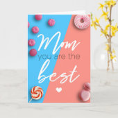 Mam, je bent de beste kaart (Gele Bloem)