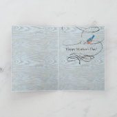 Mam Je bent de Beste Muzikale Bluebirds Moederdag Kaart (Binnen)