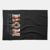 Mam Je bent de beste Quote Black Photo Collage Theedoek (Horizontaal)