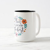 Mam Je bent de beste Tweekleurige Koffiemok (Voorkant rechts)