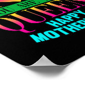 Mam Je bent de koningin Happy Mothers Dag Poster (Hoek)