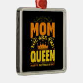 Mam Je bent de koningin Metalen Ornament (Rechts)