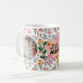 Mam Je bent de Wildflower: gepersonaliseerde foto  Koffiemok (Voorkant links)