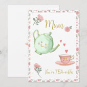 Mam, je bent een the-e-riffic kaart (Voorkant / Achterkant)