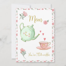 Mam, je bent een theepot fantastisch kaart