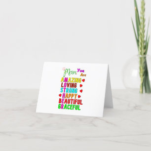 Mam Je bent geweldig liefdesbeste cadeautjes op Mo Bedankkaart