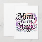 Mam, je bent magisch kaart (Voorkant / Achterkant)