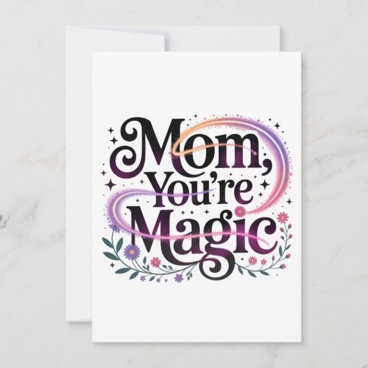 Mam, je bent magisch kaart (Voorkant)