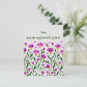 Mam, je bent mijn favoriete persoon Moederdag Kaar Feestdagenkaart (Staand voorkant)