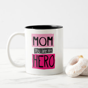 Mam Je bent mijn Hero Graphic Mok