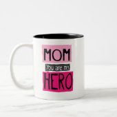 Mam Je bent mijn Hero Graphic Mok (Links)