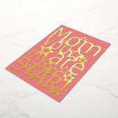 Mam Je bent mijn ster Moederdag Folie Feestdagenkaart (Gedraaid)