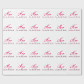 Mam Je bent mijn wereldgelukkige moeders dag Cadeaupapier (Vlak)