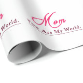 Mam Je bent mijn wereldgelukkige moeders dag Cadeaupapier (Rol Hoek)