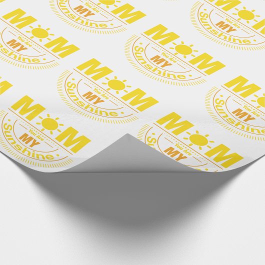 Mam, je bent mijn zonneschijn cadeaupapier (Hoek)