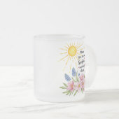 Mam, je bent mijn zonneschijn - Frosted Glass Mok  (Voorkant rechts)