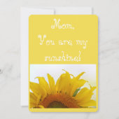 Mam, je bent mijn zonneschijn. kaart (Voorkant)