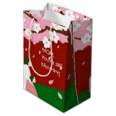 Mam, je bent nog steeds in bloei medium cadeauzakje (Achterkant Gekanteld)