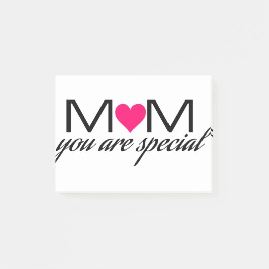 Mam je bent speciale advertentie. post-it® notes (Voorkant)