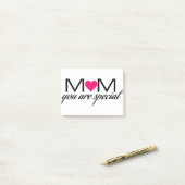 Mam je bent speciale advertentie. post-it® notes (Op bureau)