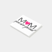 Mam je bent speciale advertentie. post-it® notes (Schuin)
